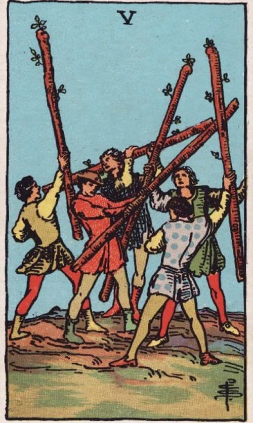 Five of Wands